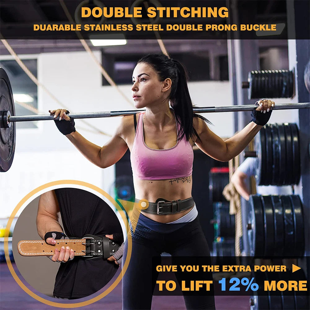 Leather Weightlifting Belt