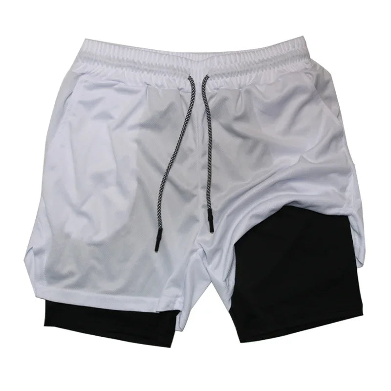 Men's 2-in-1 Running Shorts (Zip Pocket)