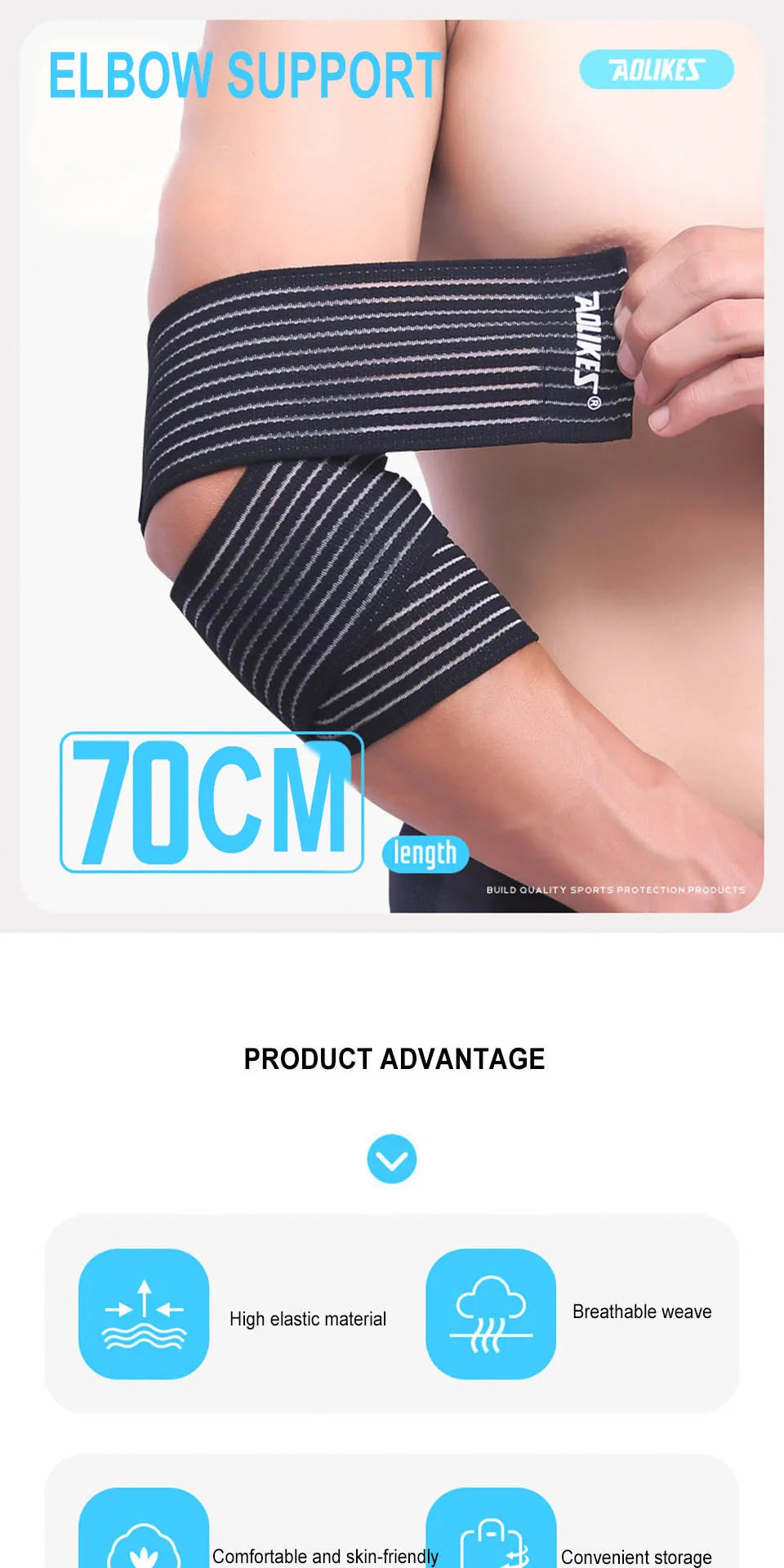 Elastic Knee / Elbow Wraps