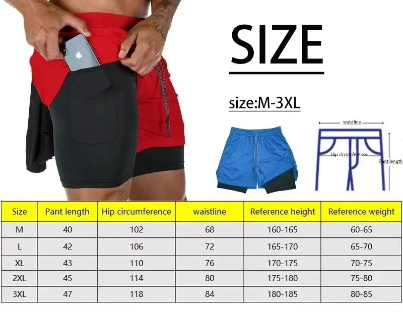 Men's 2-in-1 Training Shorts