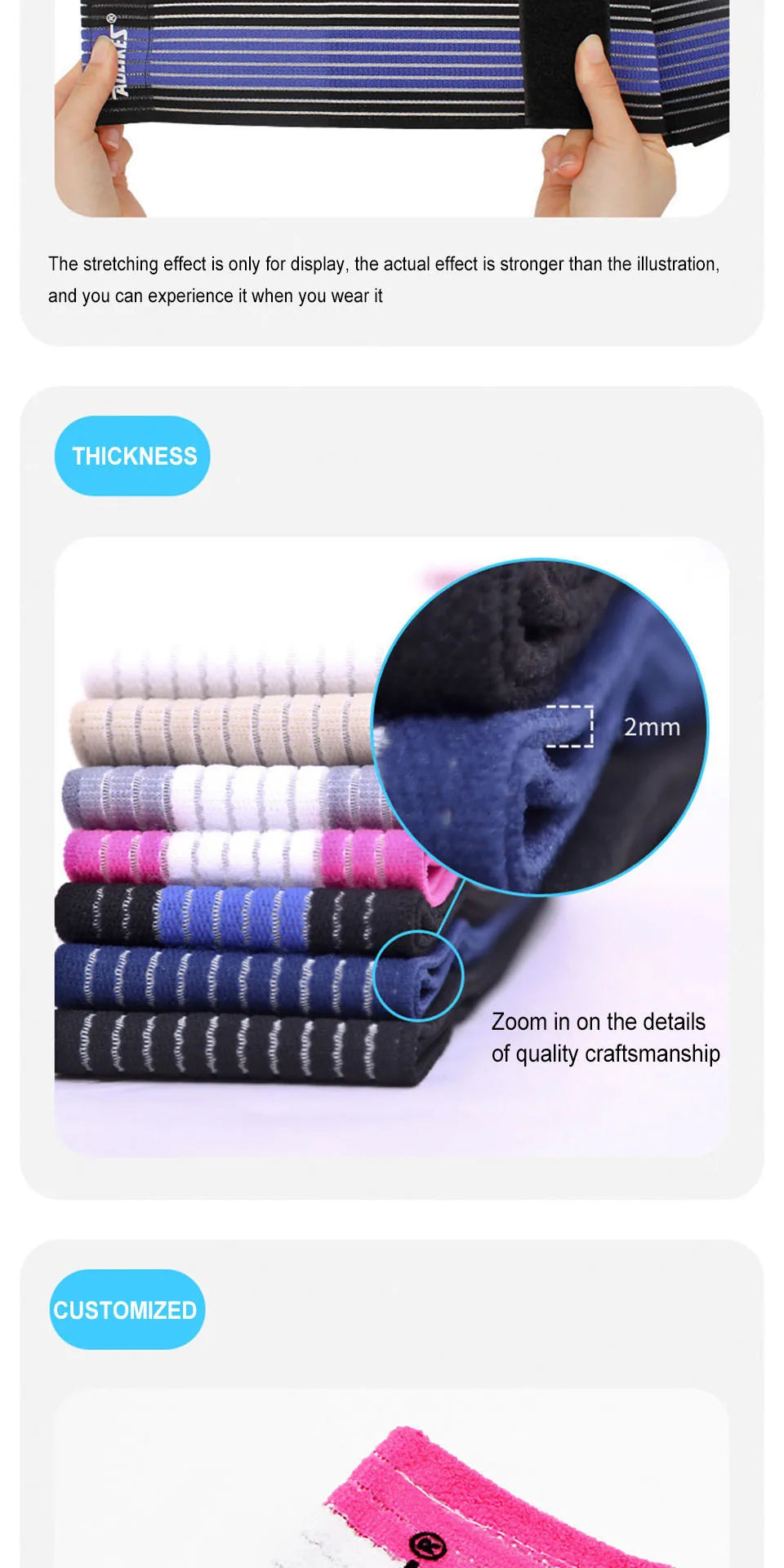 Elastic Knee / Elbow Wraps