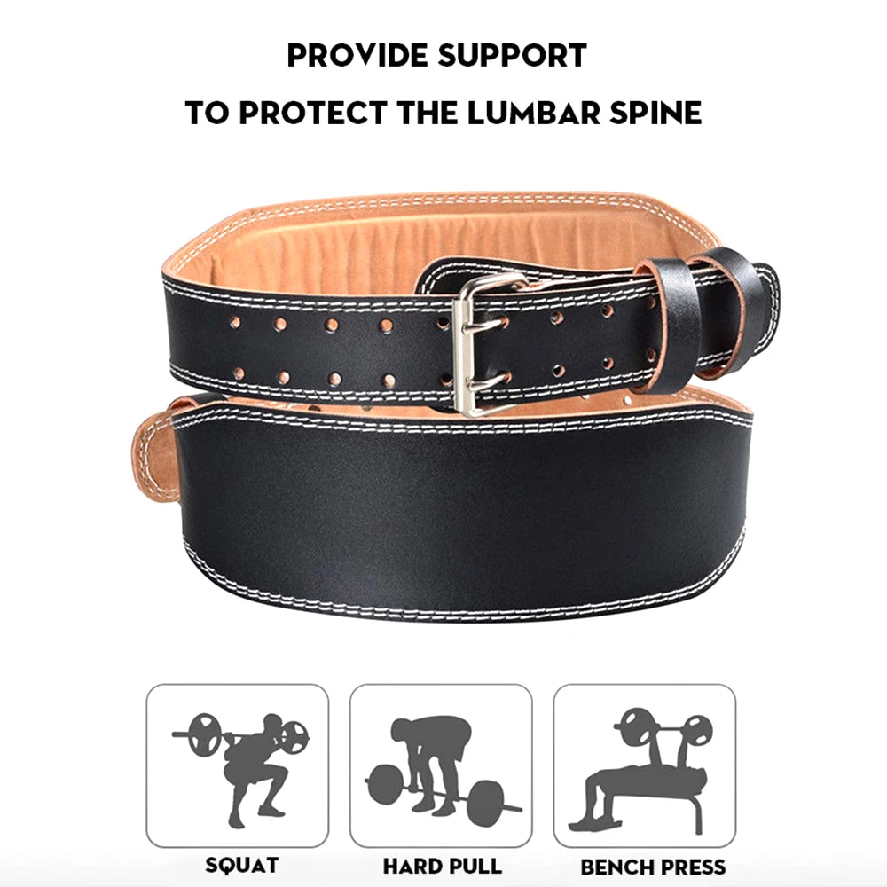 Leather Weightlifting Belt