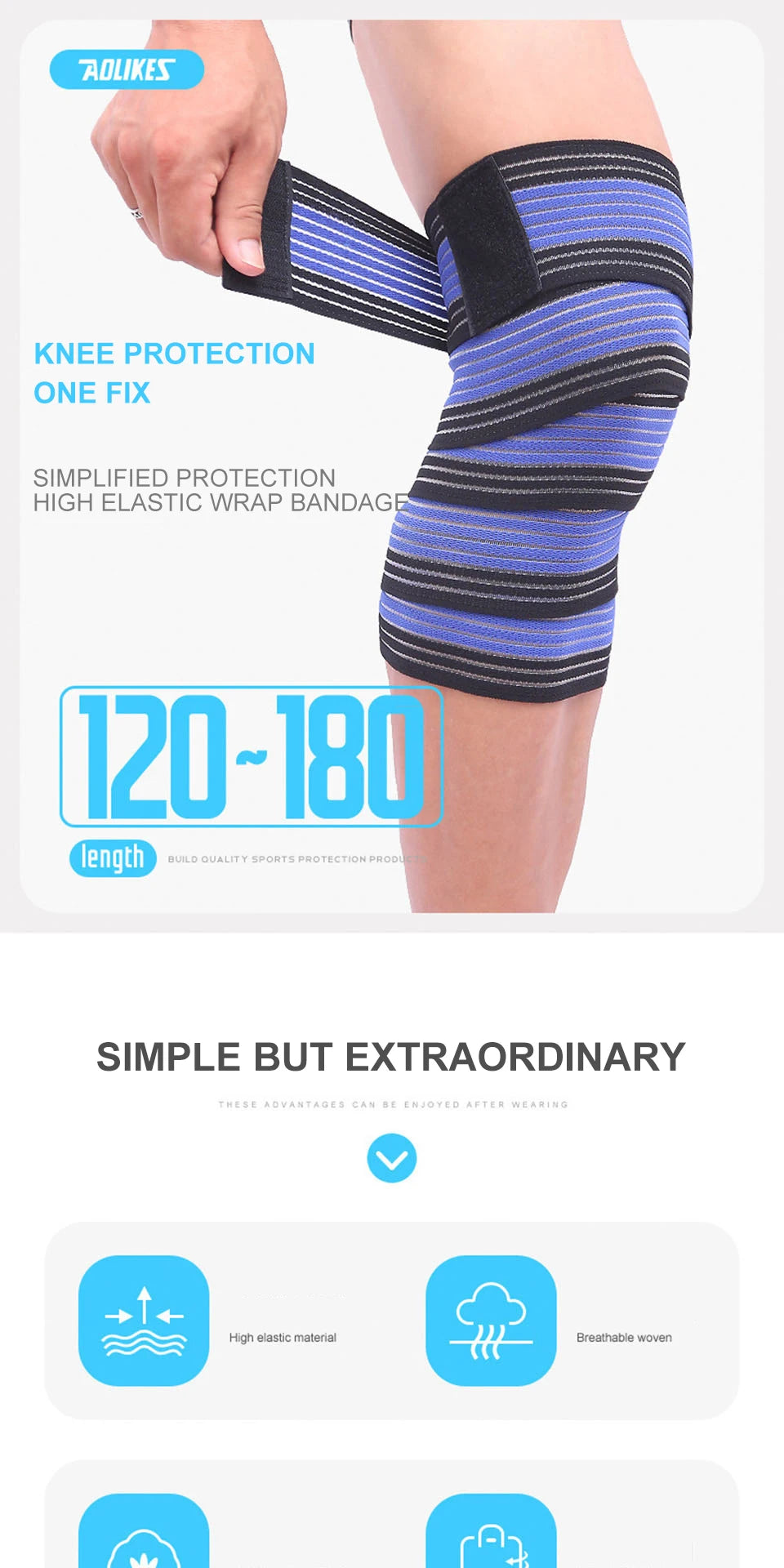 Elastic Knee / Elbow Wraps