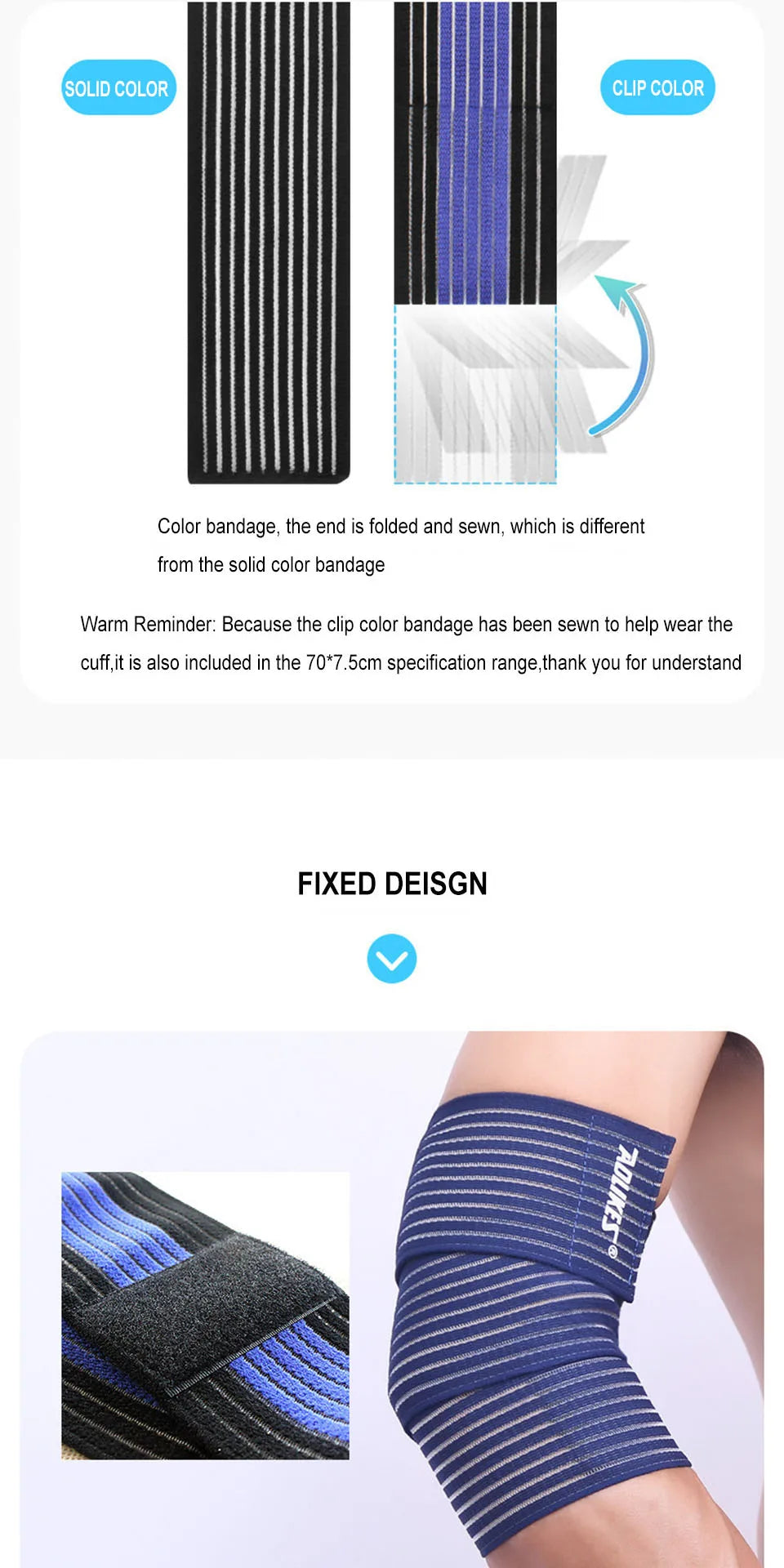 Elastic Knee / Elbow Wraps