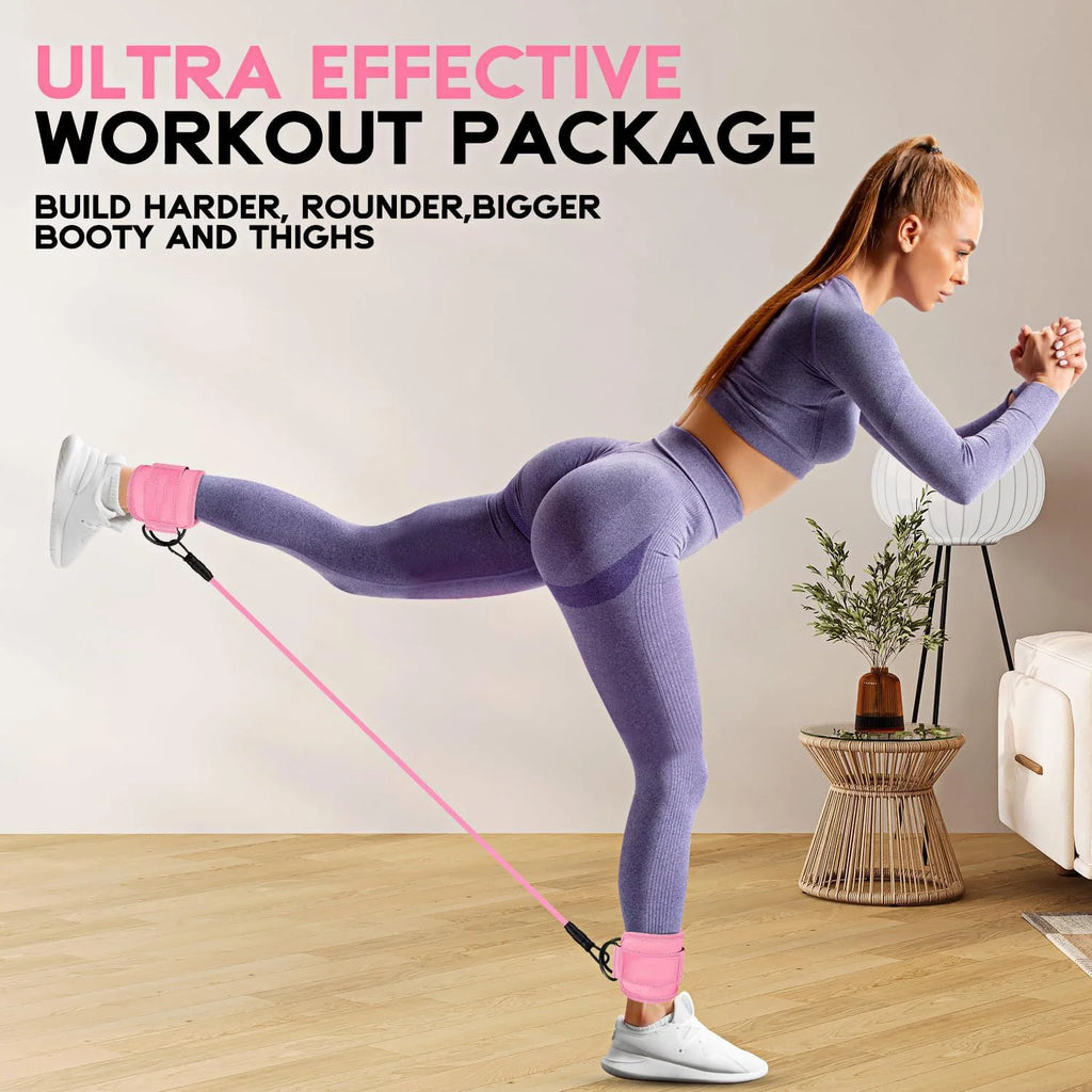 Cable Ankle Straps (Pair) — Glute & Leg Training