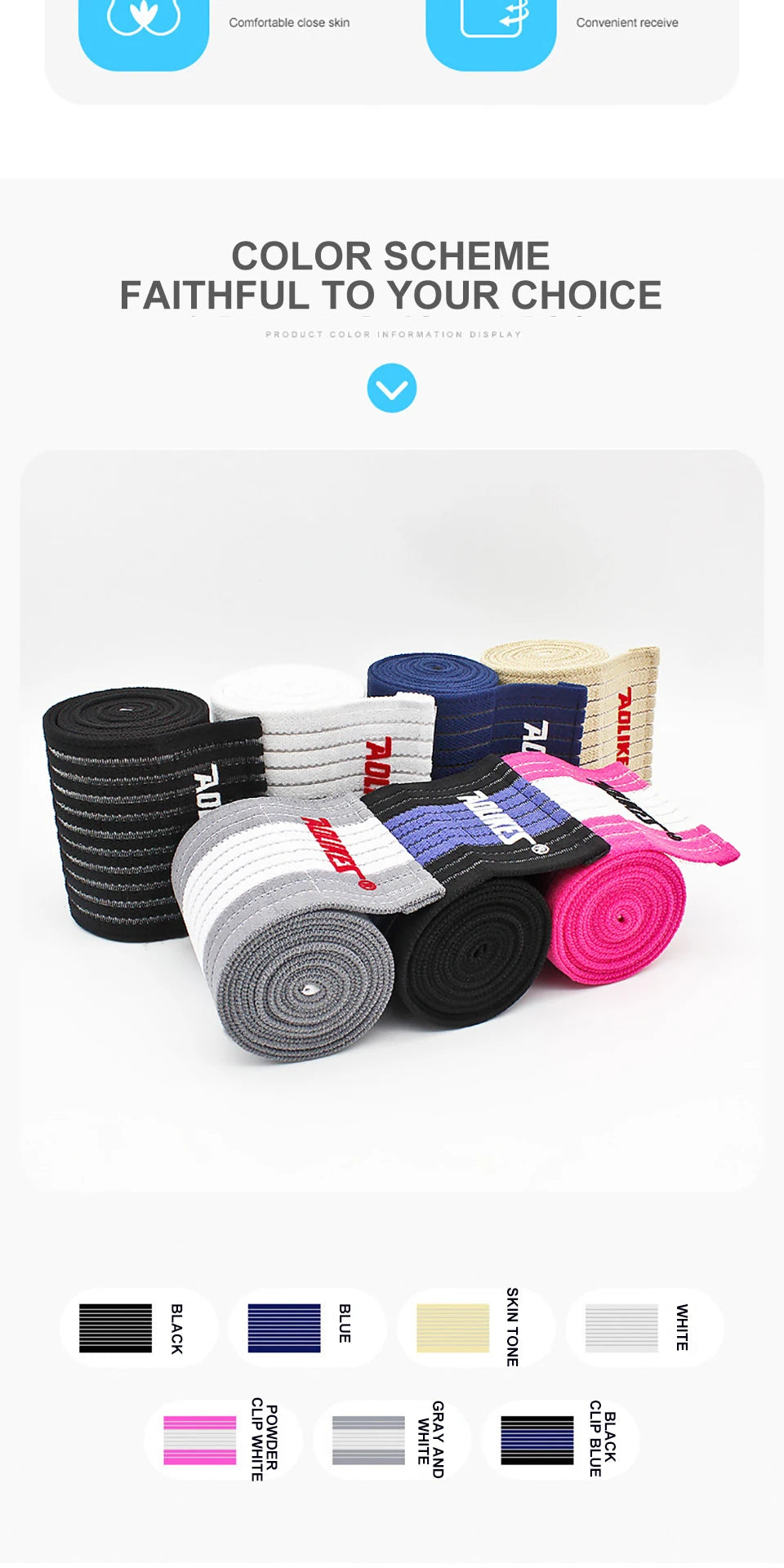 Elastic Knee / Elbow Wraps