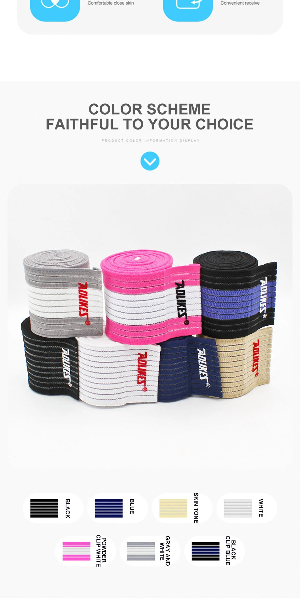 Elastic Knee / Elbow Wraps