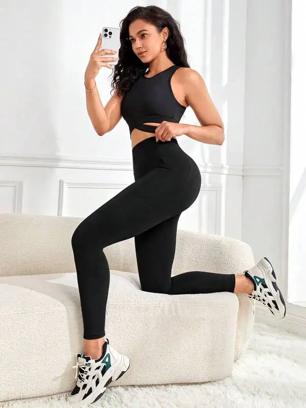 Women's High-Waist Pocket Leggings